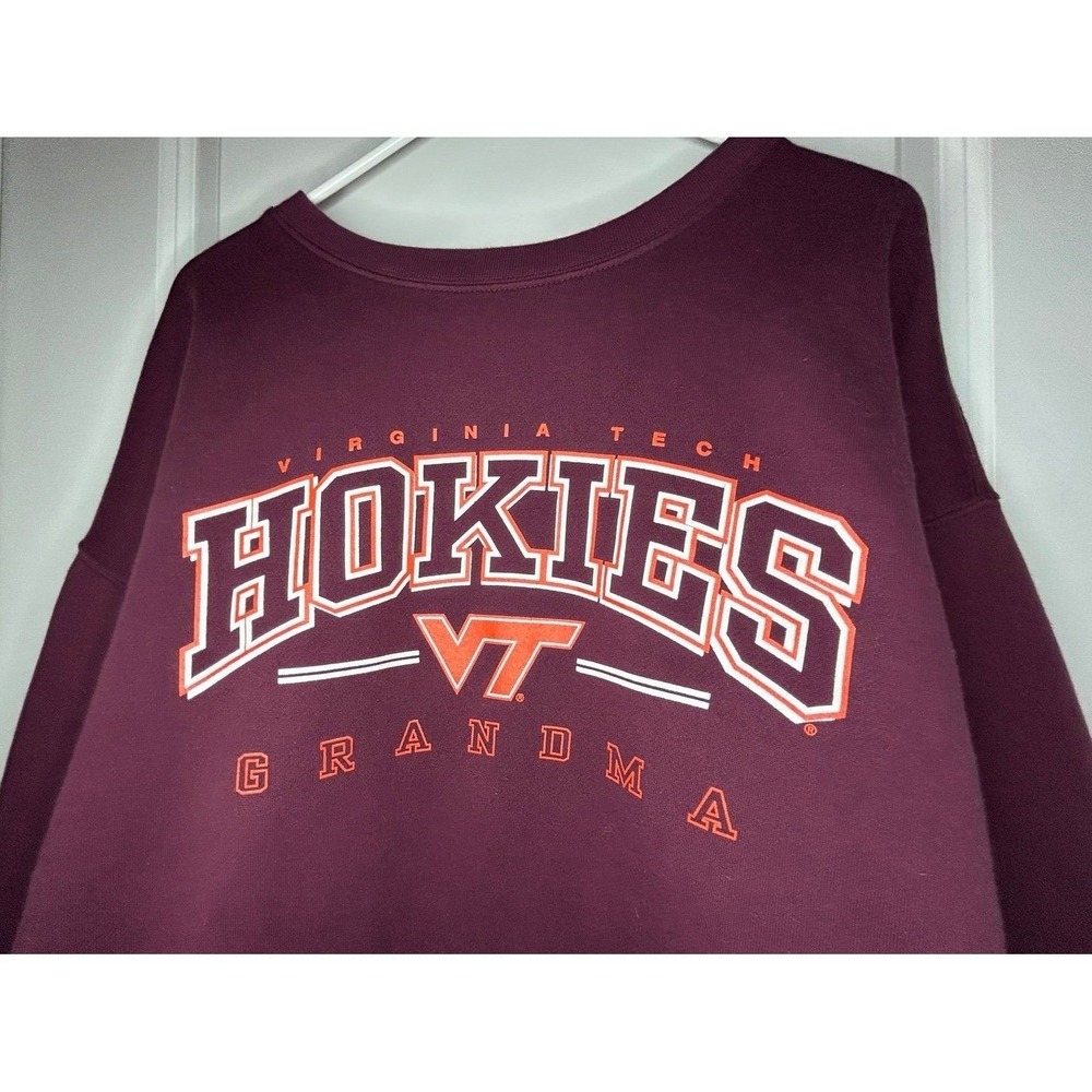 Vintage 90's Virginia Tech Hokies CollegeGraphic JanSport Crewneck Sweatshirt‎